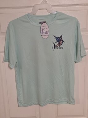 Florida Marlin Graphic Short-Sleeve Shirt - Light Aqua